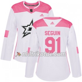 Dallas Stars Trikot Tyler Seguin 91 Adidas 2017-2018 Weiß Pink Fashion Authentic - Dame
